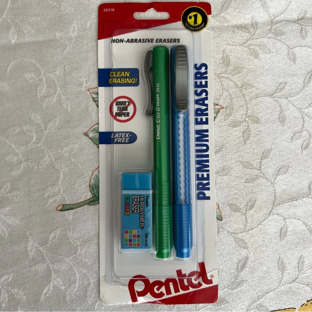Pentel 0.5 Mechanical Pencils and Premium Erasers